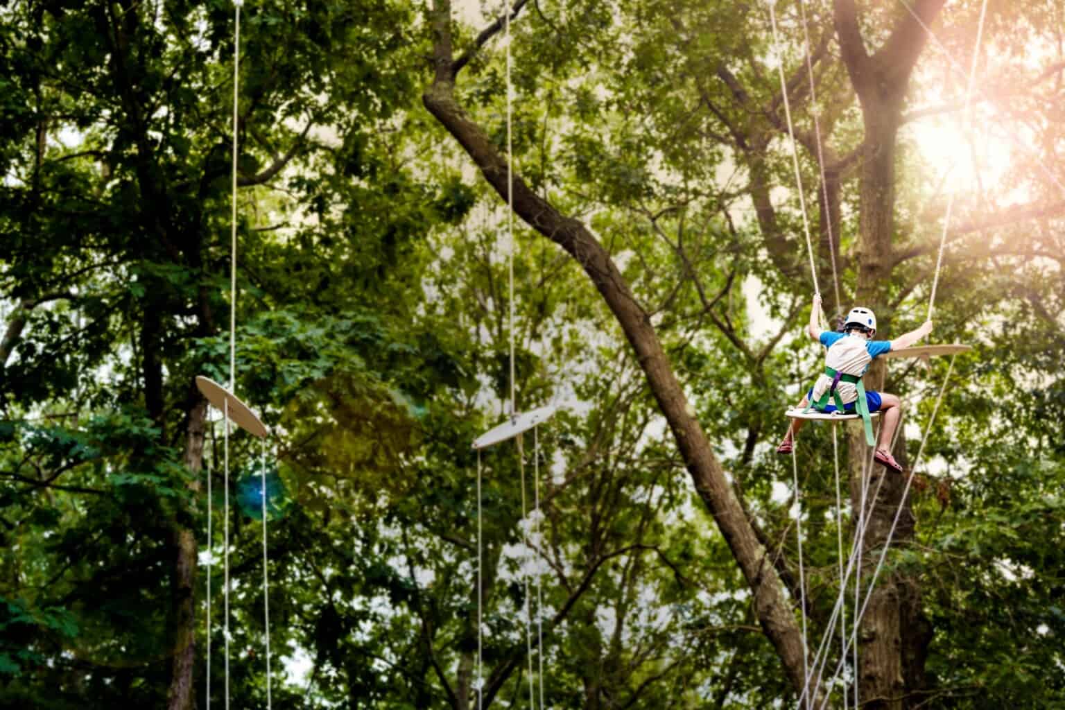 Ropes course at Camp Grossman.