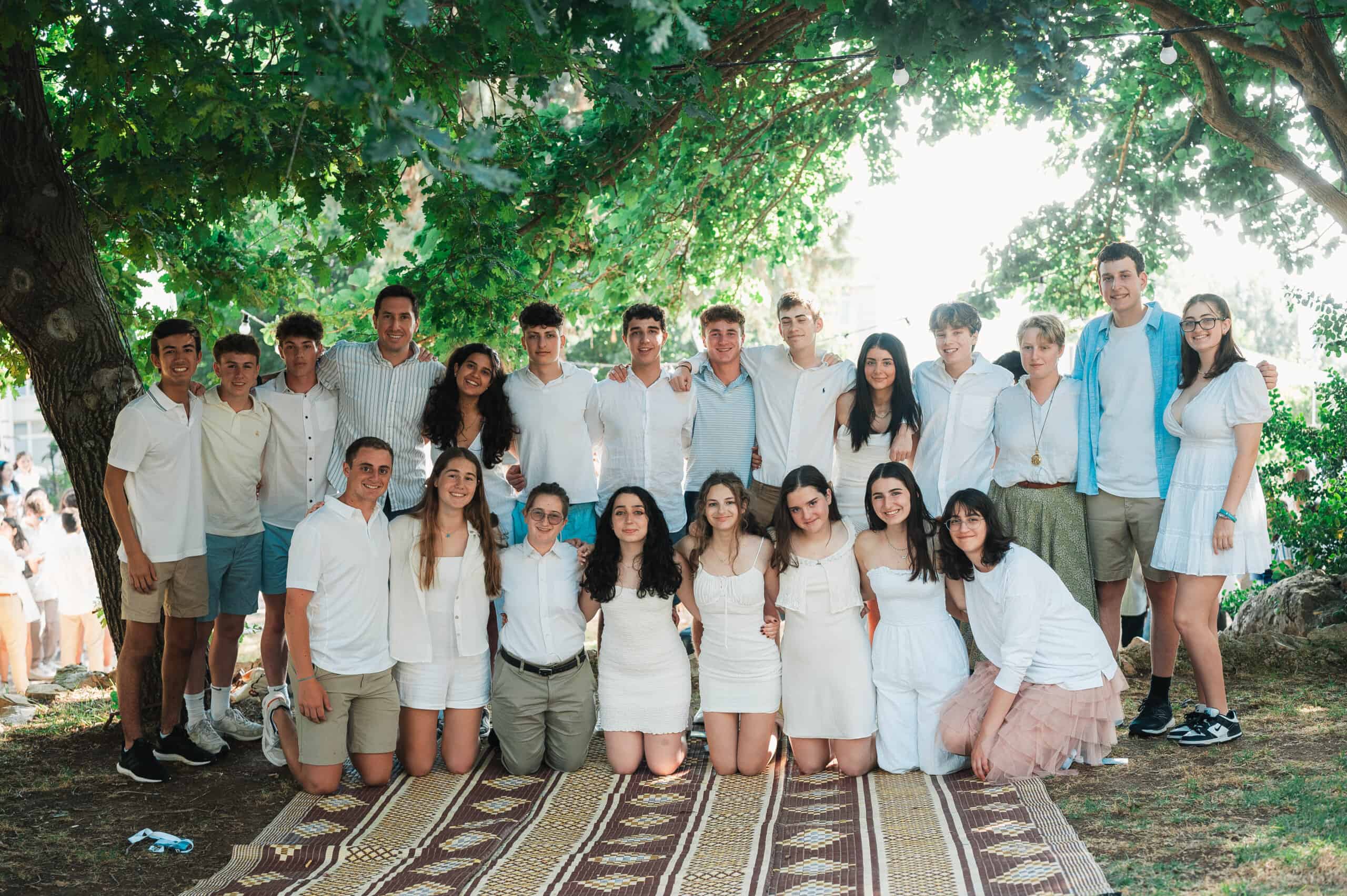 Photo of Diller teens in Israel.