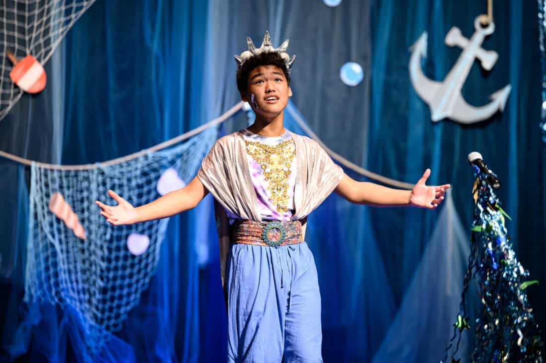 Kid performing at Camp Kaleidoscope.