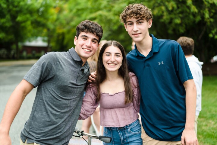 Three teenagers.