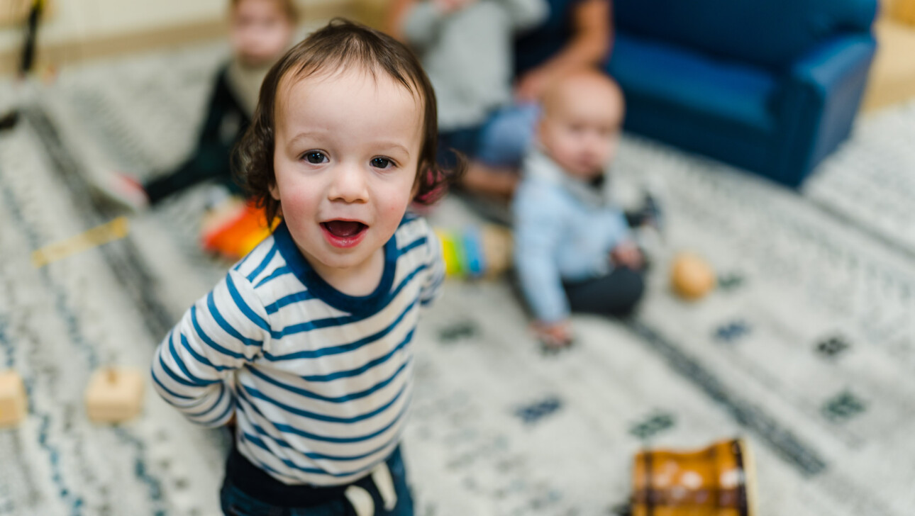 A young child at the Godine Early Learning Center.