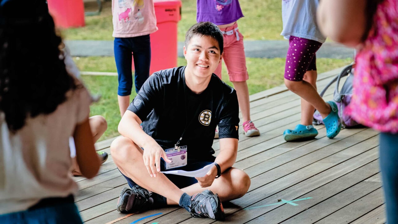 Boy leading a performance practice.