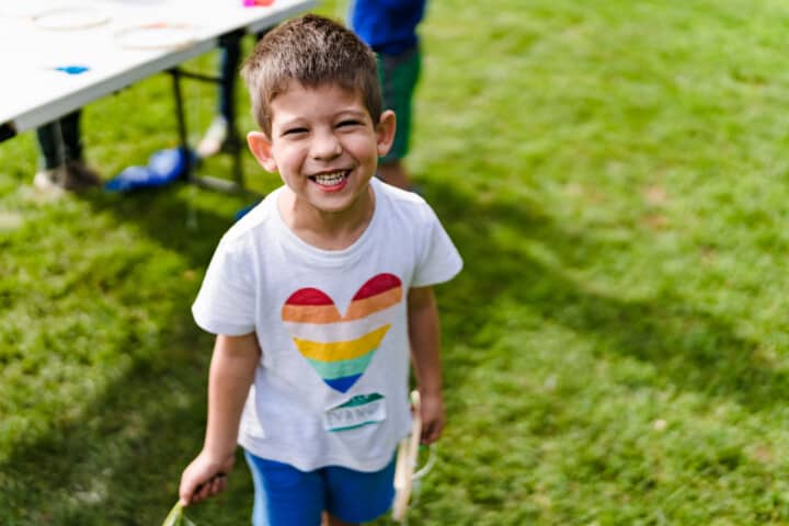 Little boy smiling.