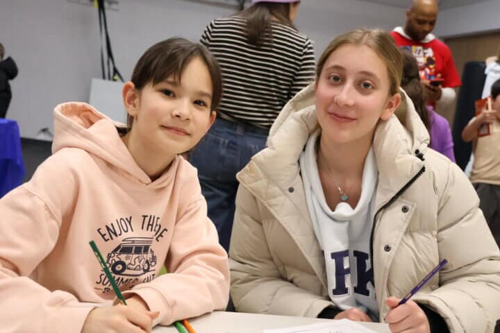 Girls at Discovery Club.