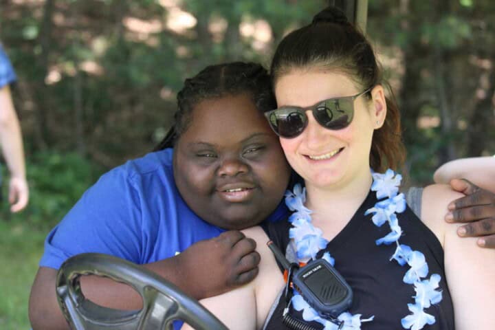 Girls together at Camp Grossman.