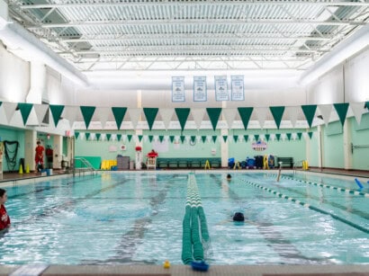 JCC Greater Boston's indoor pool.