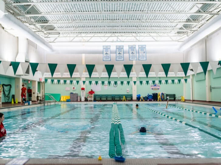 JCC Greater Boston's indoor pool.