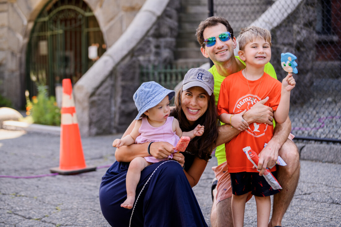 Family enjoying Community Week at JCC Greater Boston.