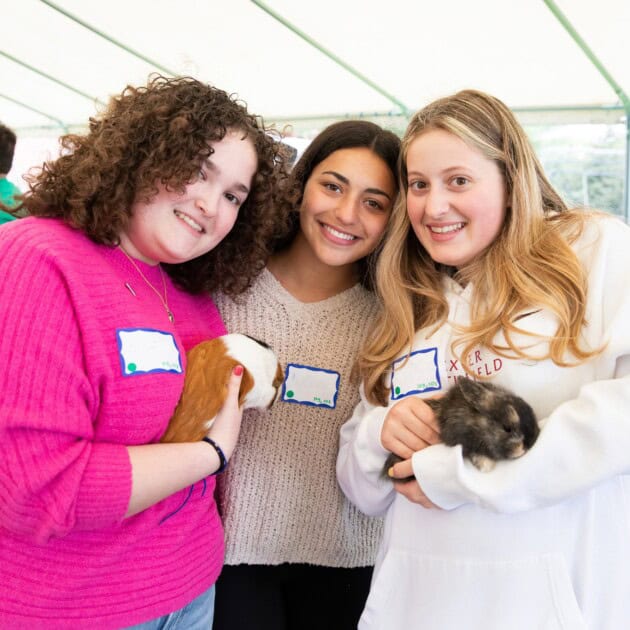 Peer Leadership Fellows at a mental health event.