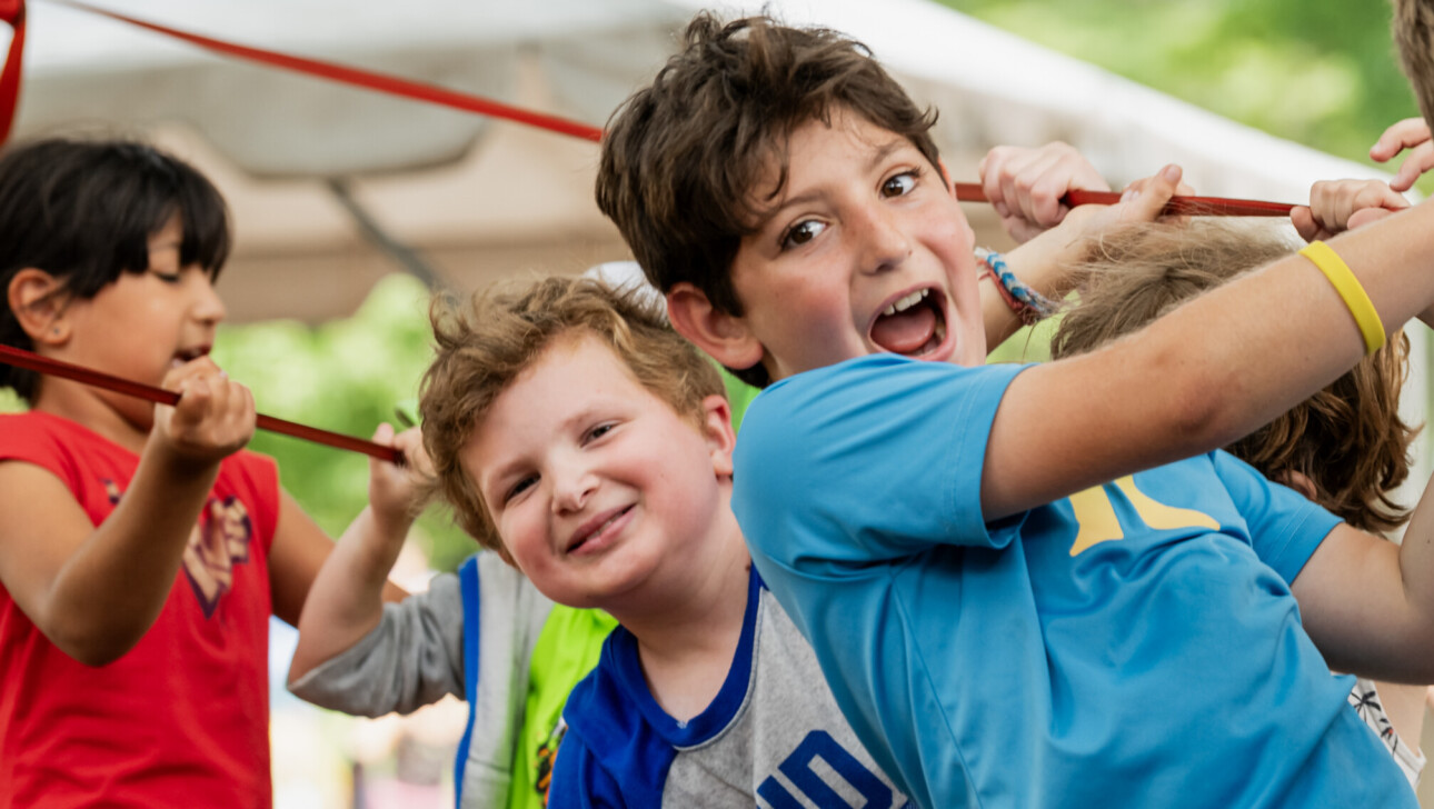 Kids enjoying the outdoors at School Break Camp.