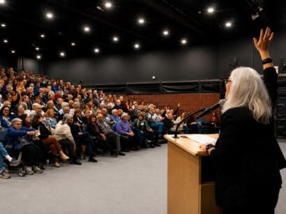 Crowd at the Boston Jewish Film Festival.
